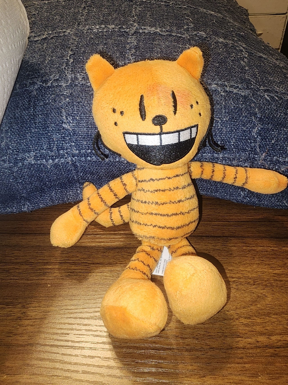 DreamWorks Petey Orange Striped Plush Cat Stuffed Animal